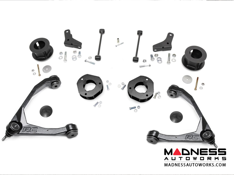 Chevy Suburban 2WD Suspension Lift Kit W/ Forged Upper Control Arms - 3.5" Lift - Aluminum